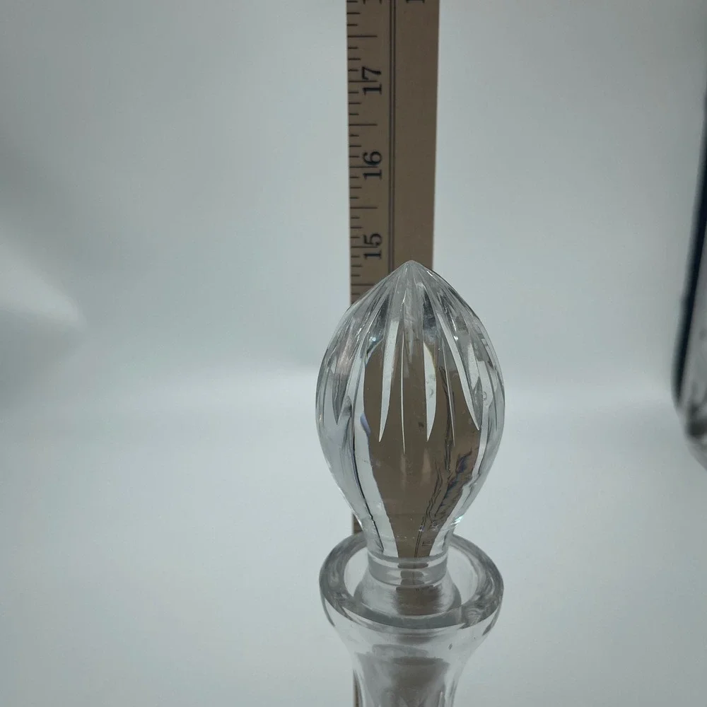 Crystal‎ Decanter with Stopper, Liquor Wine Scotch Bourbon, Barware 16.5